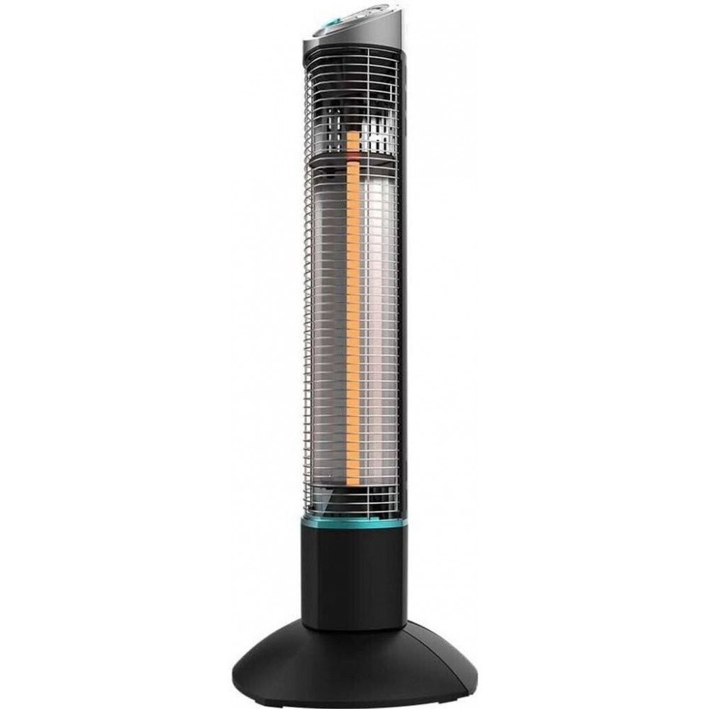 Cecotec ReadyWarm 1000 Power Tower | Halogen Heater | 1000 W | Number of power levels 2 | Black | IP55