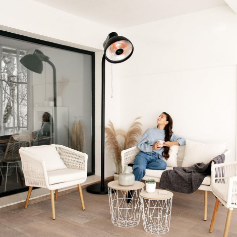 Cecotec ReadyWarm 21000 Carbon Focus | Infrared Heater | 2100 W | Number of power levels 3 | Suitable for rooms up to 20 m | Bla