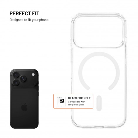 Fixed MagPure | Back cover | Apple | iPhone 18 Pro/17 Pro | TPU/PC | Clear | MagSafe