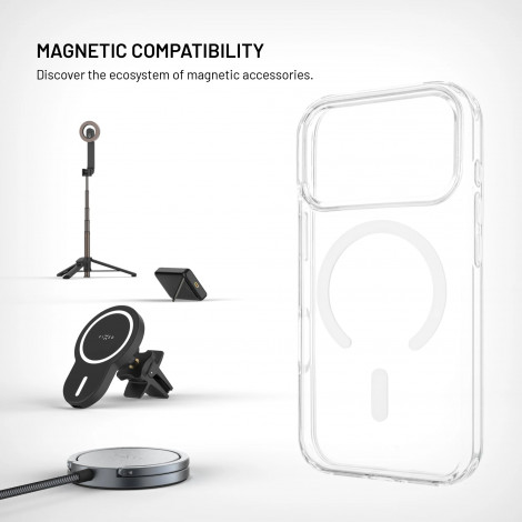 Fixed MagPure | Back cover | Apple | iPhone 18 Pro/17 Pro | TPU/PC | Clear | MagSafe