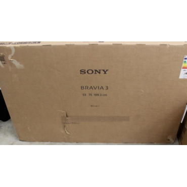 SALE OUT. Sony K75S35B Bravia 3 75" (189cm) 4K Ultra HD Smart Google D-LED TV | SALE OUT. | Sony TV | K75S35B Bravia 3 | 75 | Sm