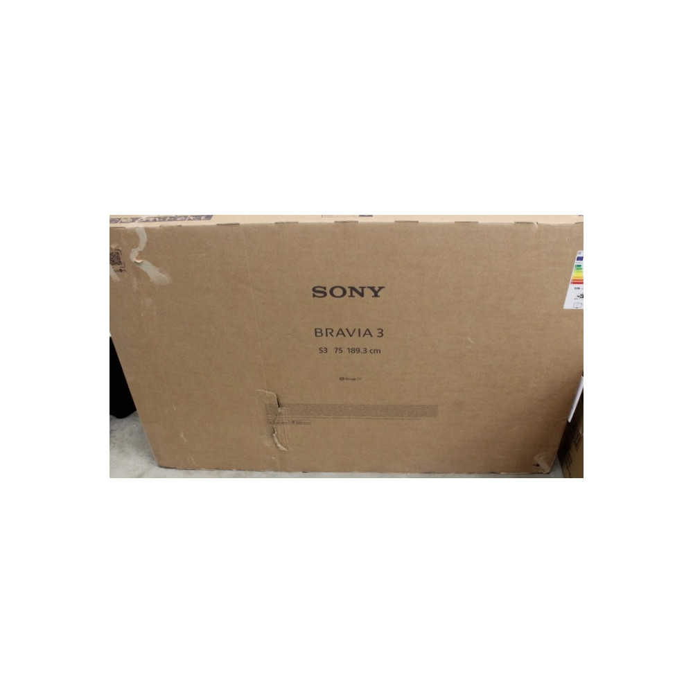 SALE OUT. Sony K75S35B Bravia 3 75" (189cm) 4K Ultra HD Smart Google D-LED TV | SALE OUT. | Sony TV | K75S35B Bravia 3 | 75 | Sm