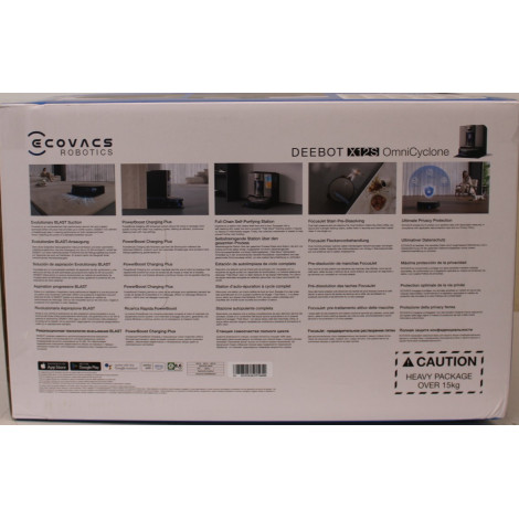 SALE OUT. Ecovacs DEEBOT X12S OmniCyclone Vacuum Cleaner,Robot,Wet&Dry,27000Pa,TruEdge 3.0,ZeroTangle 4.0,OZMO Roller 3.0,Gold+O