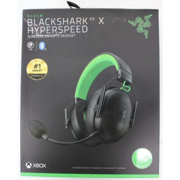 SALE OUT. Razer BlackShark V3 X HyperSpeed for Xbox Gaming Headset, Over-Ear,Wireless, Black | Razer DAMAGED PACKAGING