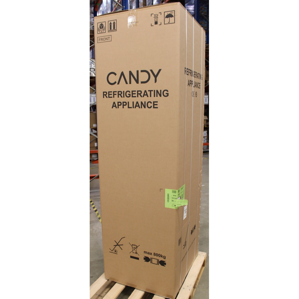 SALE OUT. Candy ECN2CQTEX206 Refrigerator, E, Freestanding, Combi, Height 205cm, Fridge net 289 L, Freezer net 120 L, Stainless 