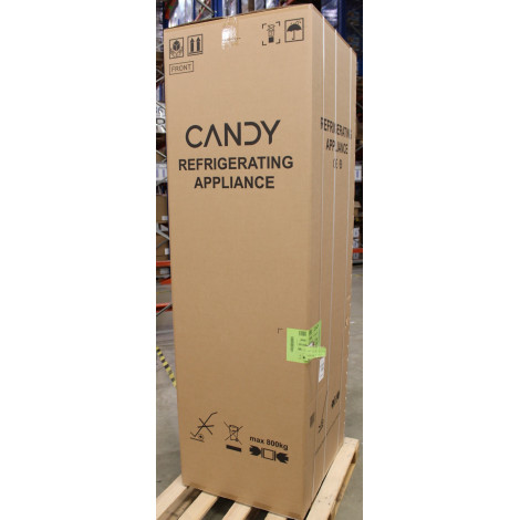 SALE OUT. Candy ECN2CQTEX206 Refrigerator, E, Freestanding, Combi, Height 205cm, Fridge net 289 L, Freezer net 120 L, Stainless 