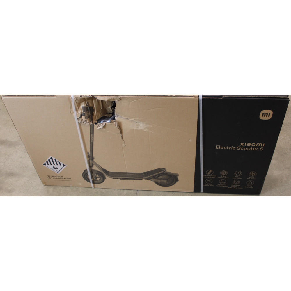 SALE OUT. Xiaomi Electric Scooter 6 GL | Xiaomi 24 month(s) | DAMAGED PACKAGING AND PAINT, SCRATCHED