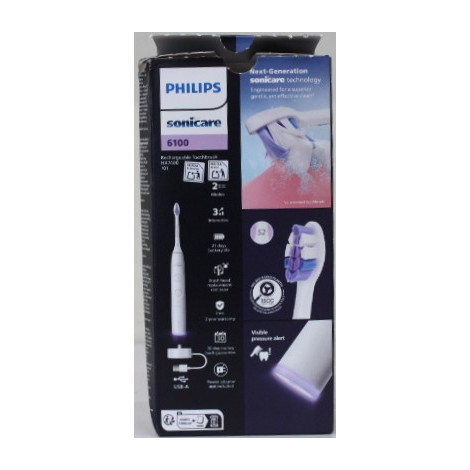 SALE OUT. Philips HX7119/02 Sonicare Series 6100 Electric Toothbrush, White | Philips Electric Toothbrush | HX7119/02 Sonicare S