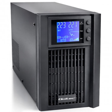 QOLTEC UPS 1kVA 800W AVR LCD