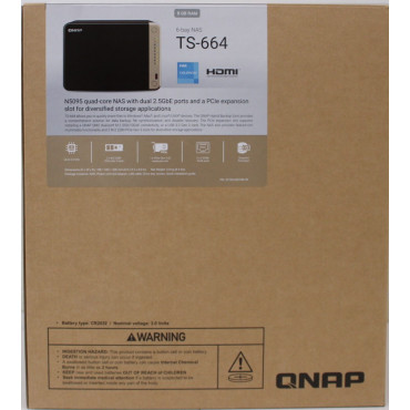 SALE OUT. QNAP | 6-Bay desktop NAS | TS-664-8G | Intel Celeron | N5095 4-core | Processor frequency 2.9 GHz | 8 GB | DDR4 | DEMO