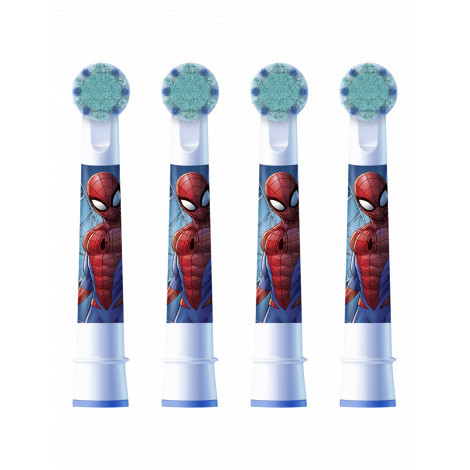 Oral-B Replacement Toothbrush Heads | EB10 4 refill Spiderman | Heads | For kids | Number of brush heads included 4