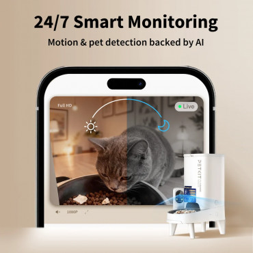 PETKIT P571 2 (D4H-2) YumShare Solo 2 Feeder with camera | Capacity 3 L | Material ABS, 304 stainless steel, Silicone | White