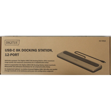 SALE OUT. DIGITUS USB-C 8K docking station, 12-port | Digitus USB-C 8K docking station, 12-port | DA-70919 | Ethernet LAN (RJ-45