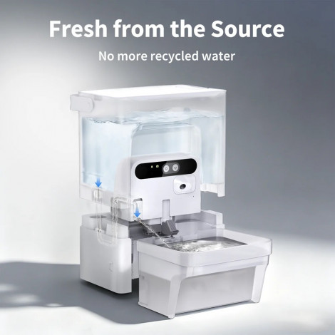PETKIT Pet Water Fountain with Camera | EverSweet Ultra | Capacity 5 L | Material ABS, 304 Stainless Steel, PP, PPO | White