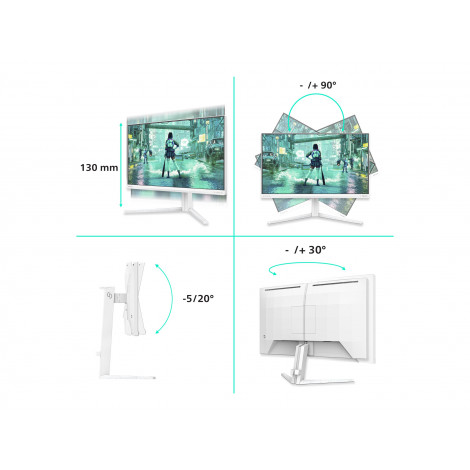 Philips | Evnia 24M2N3201P/00 | 24 " | Fast IPS | FHD | 16:9 | 260 Hz | 1 ms | 1920 x 1080 pixels | 300 cd/m | HDMI ports quanti