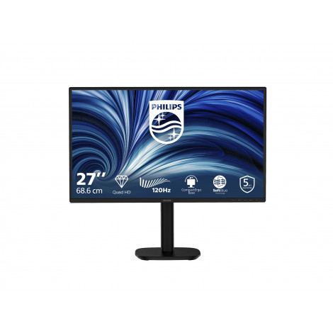 Philips | 27B2N3500/00 | 27 " | IPS | QHD | 16:9 | 120 Hz | 2560 x 1440 pixels | HDMI ports quantity 2 | Black