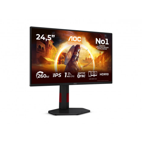 AOC | 25G4ZR | 25 " | Fast IPS | FHD | 16:9 | 240 Hz | 0.5 ms | 1920 x 1080 pixels | 300 cd/m | HDMI ports quantity 2 | Black