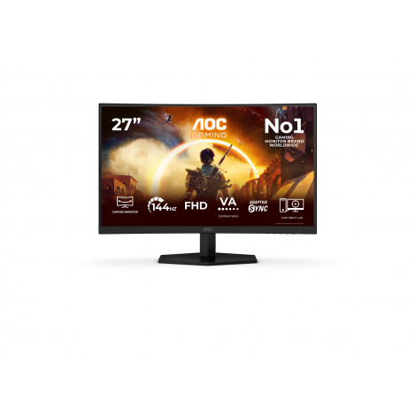 AOC | C27G42FE | 27 " | VA | FHD | 16:9 | 180 Hz | 0.5 ms | 1920 x 1080 pixels | 300 cd/m | HDMI ports quantity 1 | Black