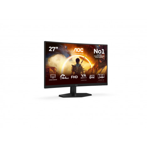 AOC | C27G42FE | 27 " | VA | FHD | 16:9 | 180 Hz | 0.5 ms | 1920 x 1080 pixels | 300 cd/m | HDMI ports quantity 1 | Black
