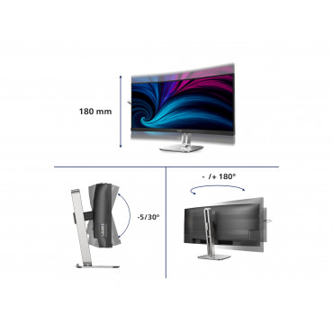 PHILIPS 34B2U5900C/00 34" DUAL Mode Curved Business monitor 21:9/5120x2160/350cdm2/2ms/DP HDMI USB-C | Philips | 34B2U5900C/00 |