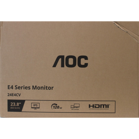 SALE OUT. AOC 24E4CV 23.8 IPS 1920x1080/300cd/m /4ms/DisplayPort HDMI Headphone out | SALE OUT. | AOC | 24E4CV | 23.8 " | IPS | 