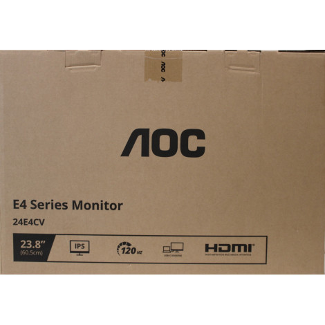 SALE OUT. AOC 24E4CV 23.8 IPS 1920x1080/300cd/m /4ms/DisplayPort HDMI Headphone out | SALE OUT. | AOC | 24E4CV | 23.8 " | IPS | 