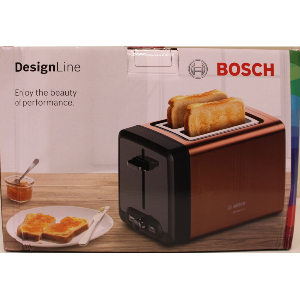 SALE OUT. Bosch TAT4P429 DesignLine Toaster, 970 W, 2 slots, Copper | SALE OUT. | Bosch DesignLine Toaster | TAT4P429 | Power 97
