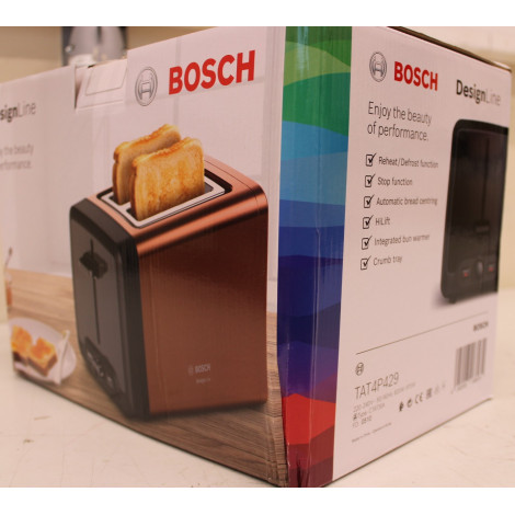 SALE OUT. Bosch TAT4P429 DesignLine Toaster, 970 W, 2 slots, Copper | SALE OUT. | Bosch DesignLine Toaster | TAT4P429 | Power 97