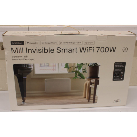 SALE OUT. Mill PA700WIFI4 Panel Heater with WiFi Gen 4 700 W Suitable for rooms 9-12 m White IPX4 | Mill Invisible Smart WiFi He