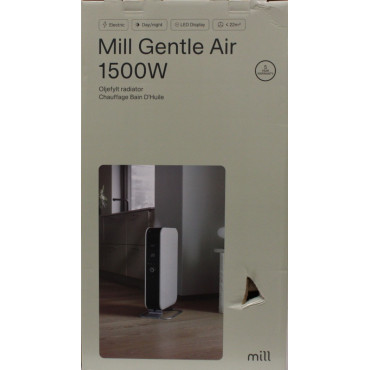 SALE OUT. Mill AB-H1500DN 1500W Oil Filled Radiator, White | Mill Heater | AB-H1500DN | Oil Filled Radiator | 1500 W | Number of