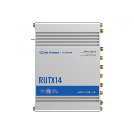 Teltonika | LTE Cat 12 Router | RUTX14 | 802.11ac | 867 Mbit/s | 10/100/1000 Mbps Mbit/s | Ethernet LAN (RJ-45) ports 5 | MU-MiM