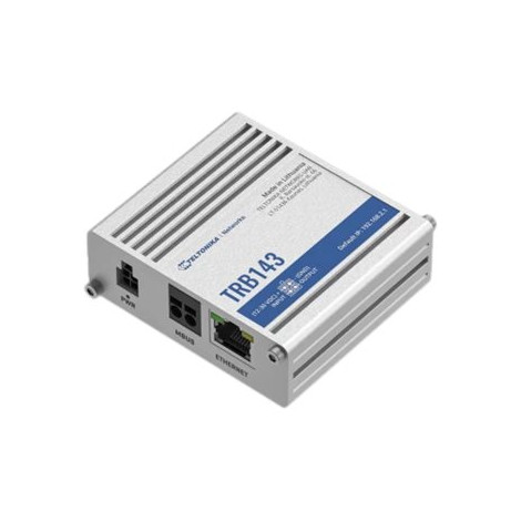 Teltonika | LTE Cat 4 M-Bus | TRB143 | 10/100/1000 Mbit/s | Ethernet LAN (RJ-45) ports 1 | Mesh Support No | MU-MiMO No | 4G