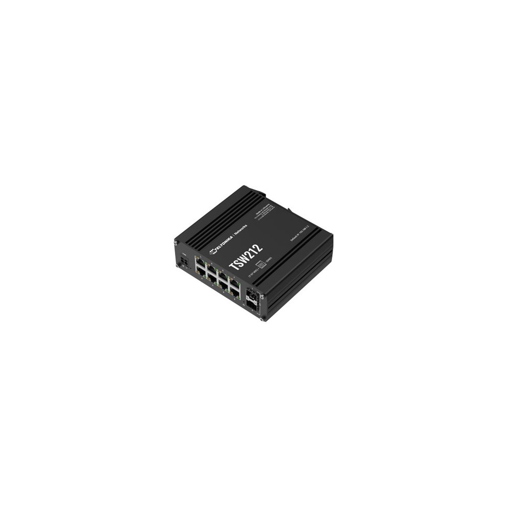 Teltonika | Switch, 8 ports | TSW212 | L2 managed | Wall-mountable | SFP ports quantity 2