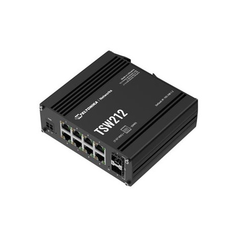Teltonika | Switch, 8 ports | TSW212 | L2 managed | Wall-mountable | SFP ports quantity 2