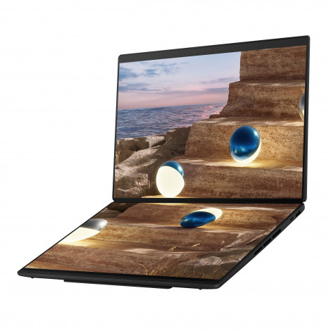 Asus Zenbook Duo UX8407AA-SN094X | Moher Gray | 14 " | OLED | Touchscreen | 2.8K | 2880 x 1800 pixels | Anti-Reflective | Intel 