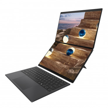 Asus Zenbook Duo UX8407AA-SN094X | Moher Gray | 14 " | OLED | Touchscreen | 2.8K | 2880 x 1800 pixels | Anti-Reflective | Intel 