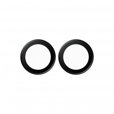 PanzerGlass Hoops | Camera Lens | Apple | iPhone Duo | Metal/Silicone | Black