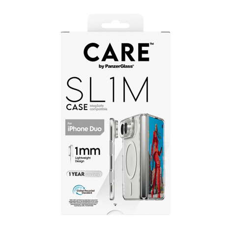 PanzerGlass Care | Back cover | iPhone Duo | Apple | Recycled plastic | Transparent