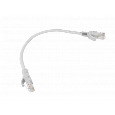 Lanberg Patchcord CAT.5E UTP 0.25M fluke passed 10-pack, Grey | PCU5-20CC-0025-S