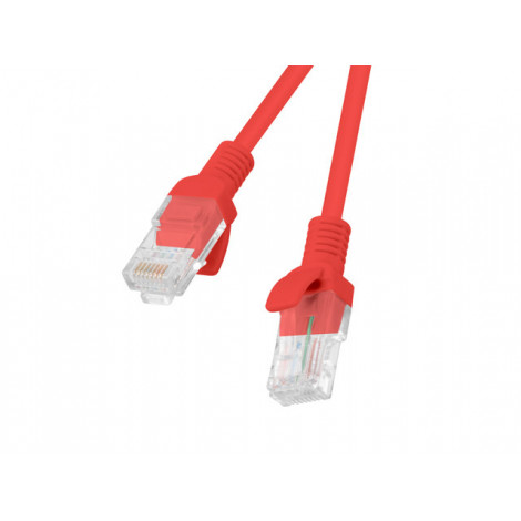 Lanberg Patchcord CAT.5E UTP 0.5M fluke passed 10-pack, Red | PCU5-20CC-0050-R