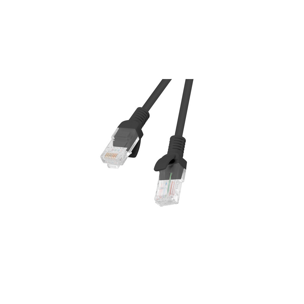 Lanberg Patchcord CAT.5E UTP 1.5M fluke passed 10-pack, Black | PCU5-20CC-0150-BK