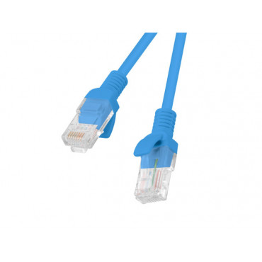 Lanberg Patchcord CAT.5E UTP 2M fluke passed 10-pack, Blue | PCU5-20CC-0200-B