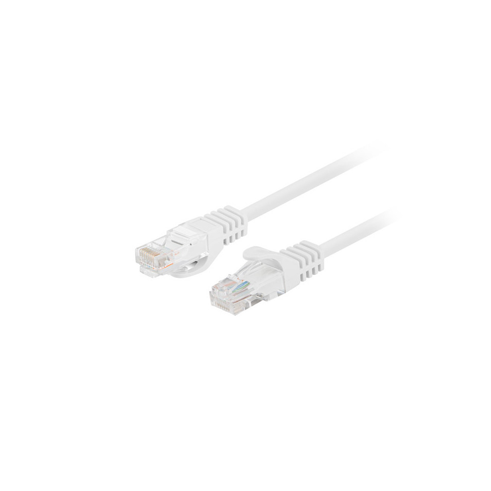 Lanberg Patchcord CAT.5E UTP 0.25M fluke passed 10-pack, White | PCU5-20CC-0025-W