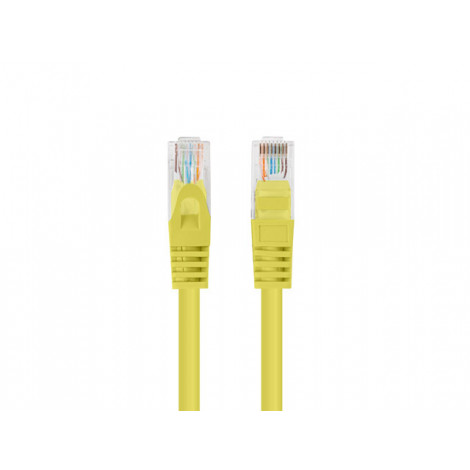Lanberg Patchcord CAT.5E UTP 1M fluke passed 10-pack, Yellow | PCU5-20CC-0100-Y