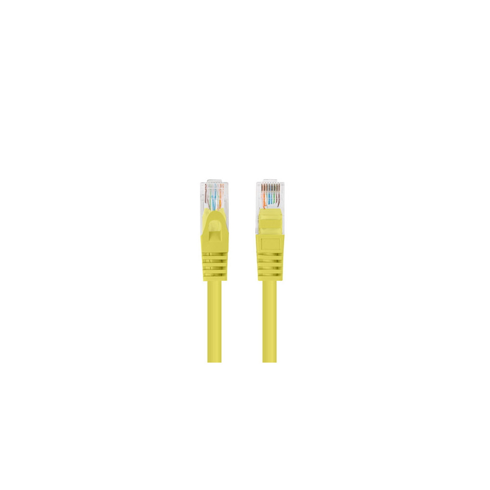 Lanberg Patchcord CAT.5E UTP 2M fluke passed 10-pack, Yellow | PCU5-20CC-0200-Y