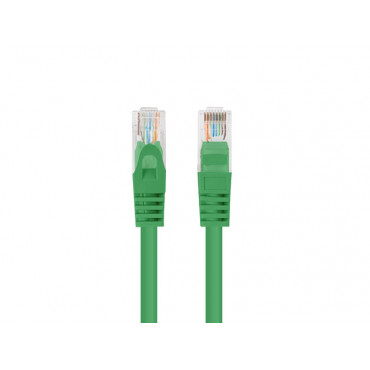 Lanberg Patchcord CAT.5E UTP 1M fluke passed 10-pack, Green | PCU5-20CC-0100-G