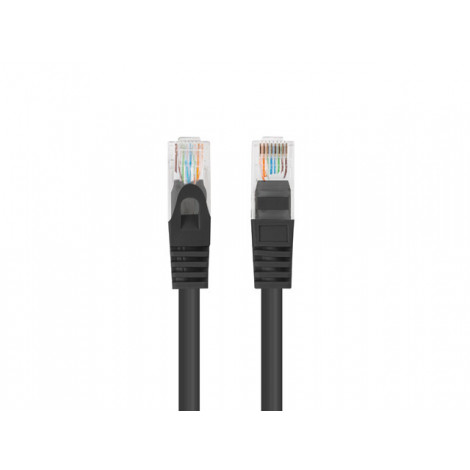 Lanberg Patchcord CAT.6 UTP 3M fluke passed 10-pack, Black | PCU6-20CC-0300-BK