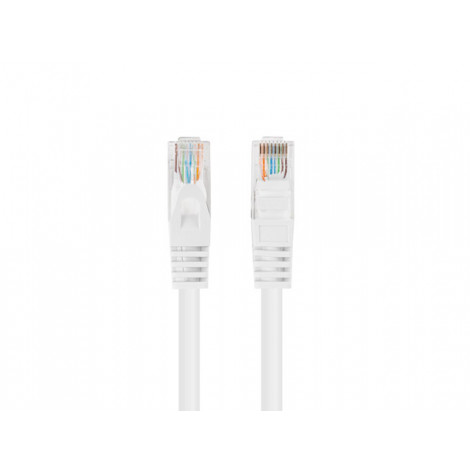 Lanberg Patchcord CAT.6 UTP 0.5M white fluke passed 10-pack | PCU6-20CC-0050-W