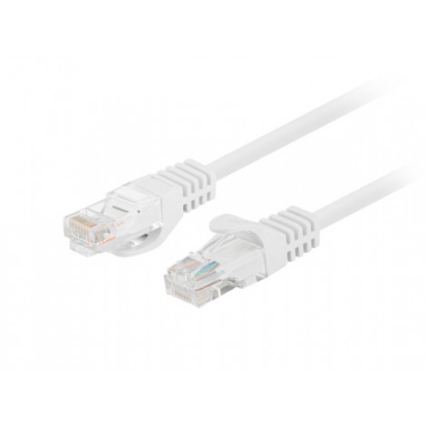 Lanberg Patchcord CAT.6 UTP 1M fluke passed 10-pack, White | PCU6-20CC-0100-W