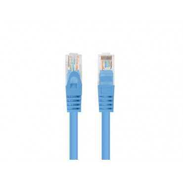 Lanberg Patchcord CAT.6 UTP 0.5M fluke passed 10-pack, Blue | PCU6-20CC-0050-B